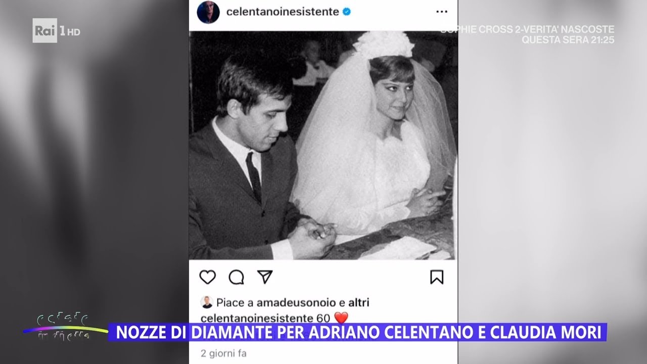Celentano-Mori, nozze di diamante social - Estate in diretta 16/07/2024