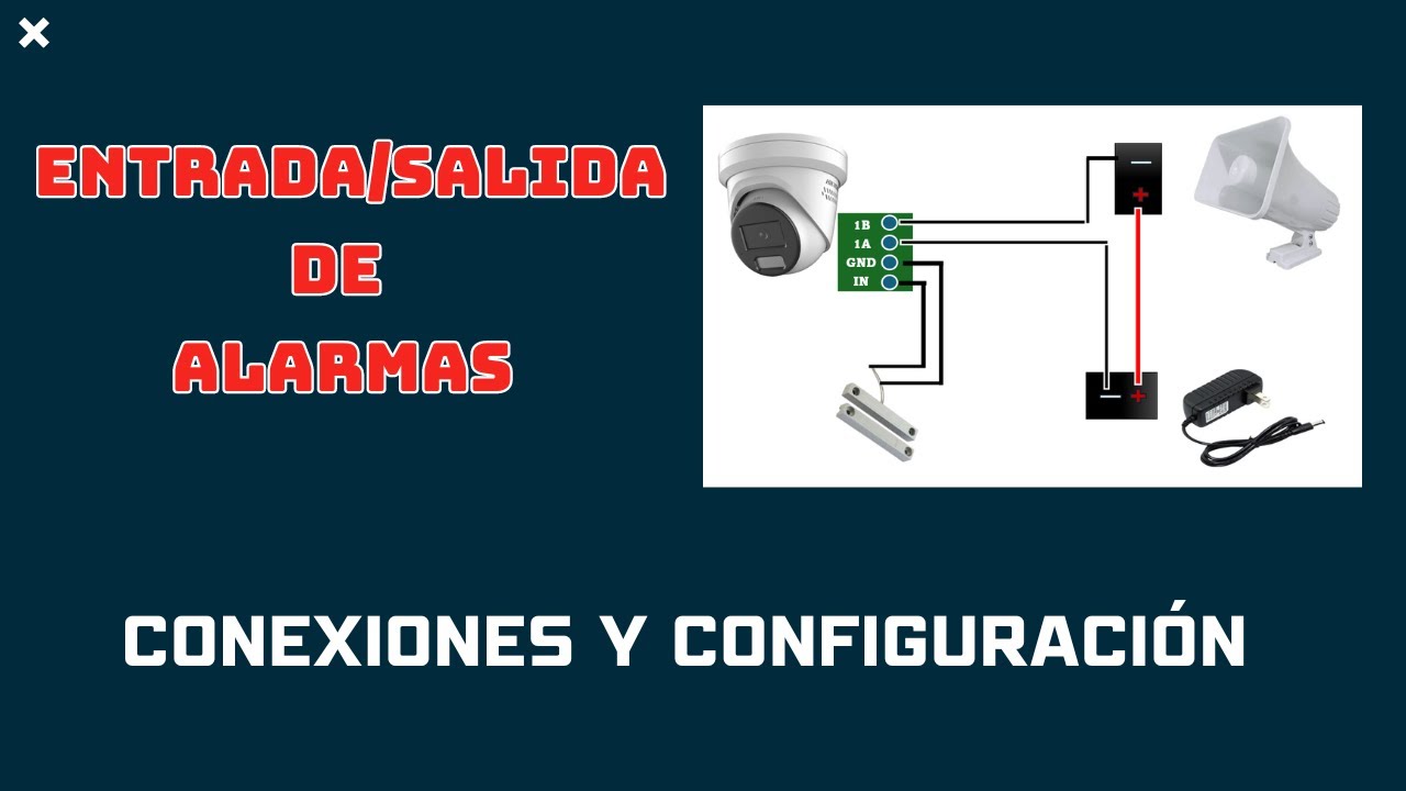 Cómo utilizar las Entradas/Salidas de alarma en las cámaras Hikvision y notificaciones a la APP 🛠️👷