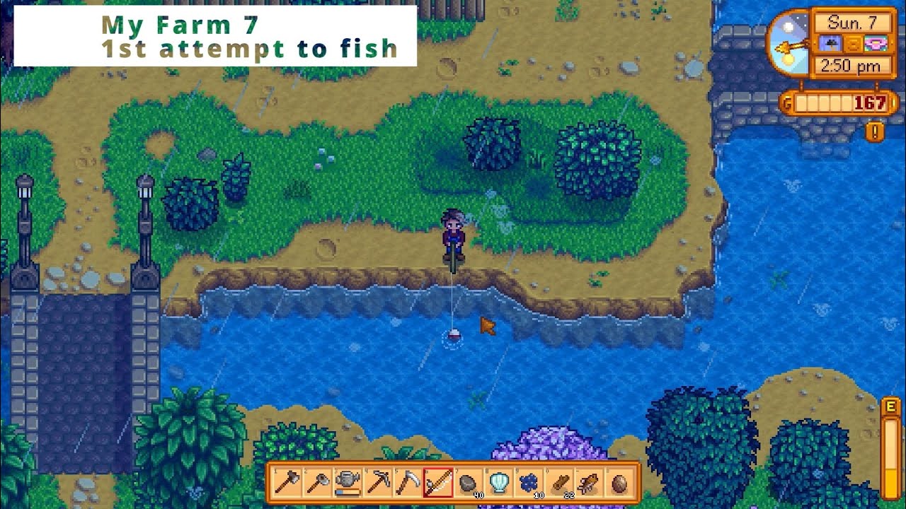 My Farm 7 🚜 1st attempt to fish