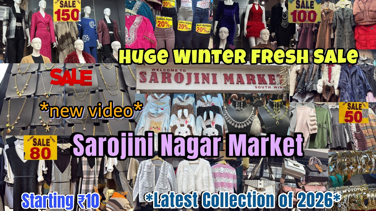 Sarojini Nagar Market Delhi😍| Sarojini Nagar Winter Collection 2026 with Shop Number | Jasmine kaur