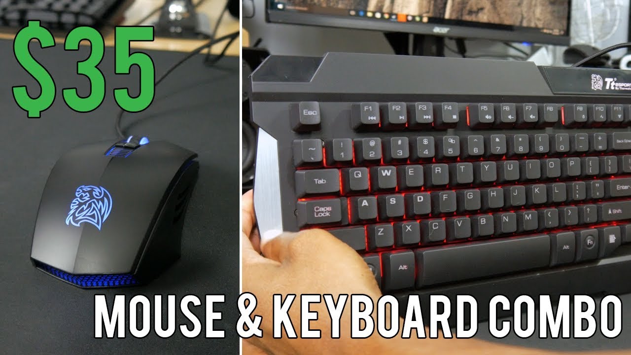 Are CHEAP Gaming Mouse and Keyboard Combos WORTH IT? (Thermaltake Tt eSPORTS Commander)