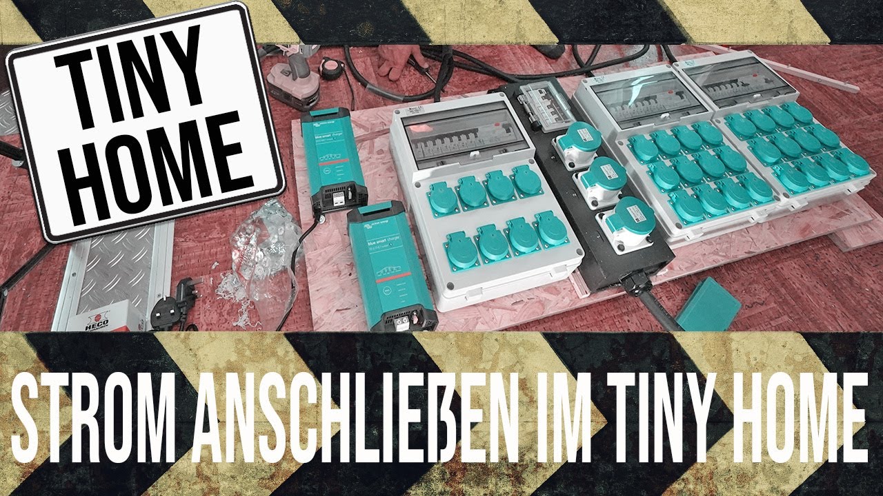 Strom anschließen im Tiny Home ⚡️ Schaltplan Chaos und Schalttafel für das Container Haus mit Strom!