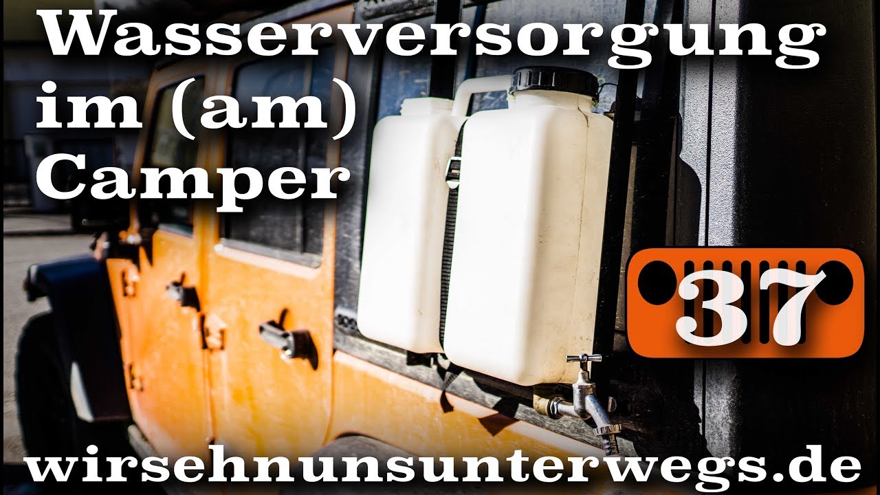 Wasserkanister am Microcamper | AusbauVlog37 | wirsehnunsunterwegs.de