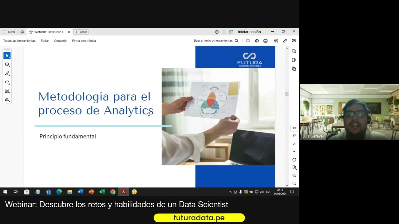 Webinar - Conoce los retos y habilidades de un Científico de Datos 2024-05-14 (8PM GMT-5)