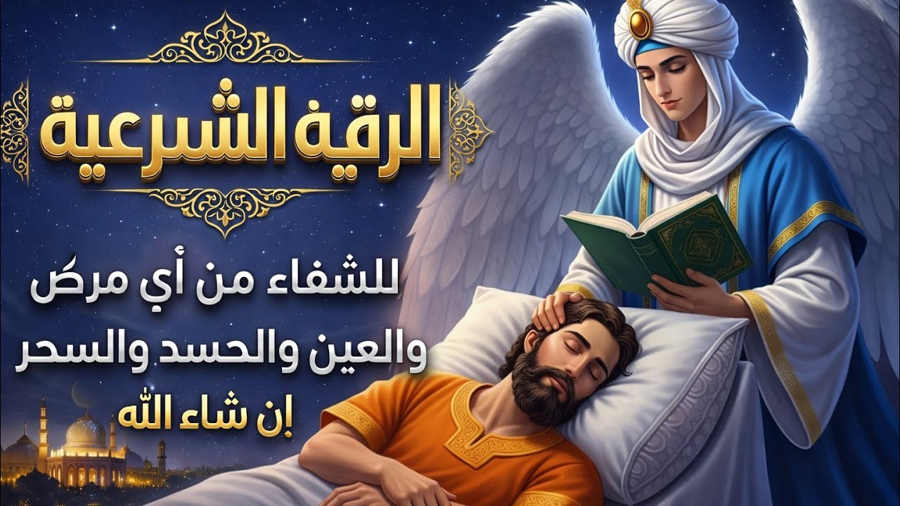 رقية الشفاء استمع اليها اثناءنومك وسيخرج منك كل مس وسحروعين وكل العيون القديمة من جسك وعظامك وأعصابك