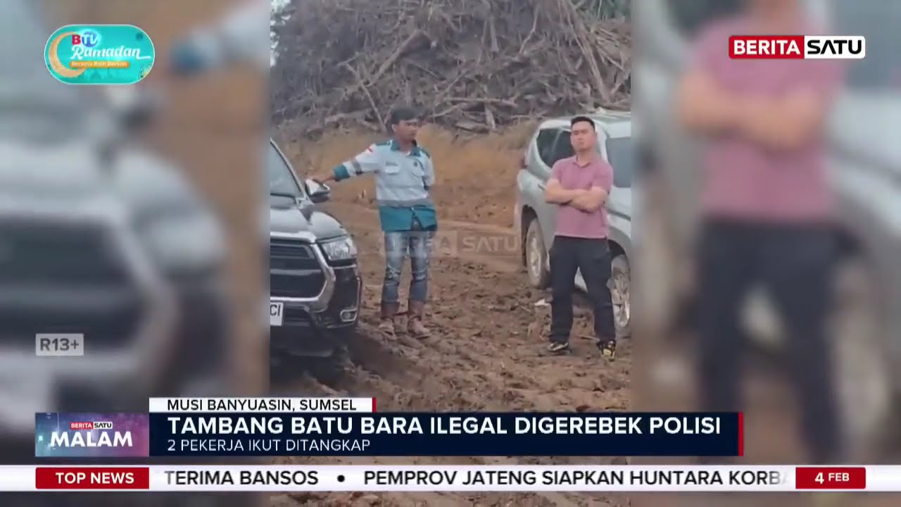Polisi Gerebek Tambang Batu Bara Ilegal di Musi Banyuasin, Dua Orang Diringkus #beritasatu
