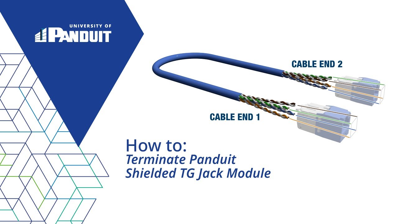 How to Terminate a Shielded TG Jack Module
