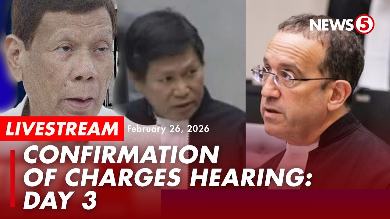 LIVE | Duterte sa ICC: 3rd day of confirmation of charges hearing vs. ex-pres. Rodrigo Duterte
