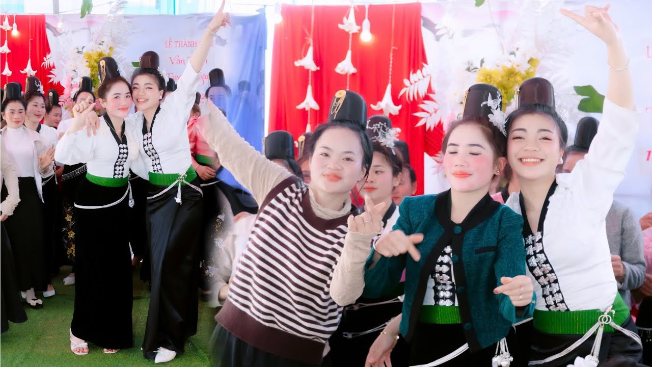 NHẢY ĐÁM CƯỚI DÂN TỘC DÂN THÁI TÂY BẮC  TUYẾT NGÂN & VĂN THÂN TẠI BẢN LẦM MUỔI NỌI 