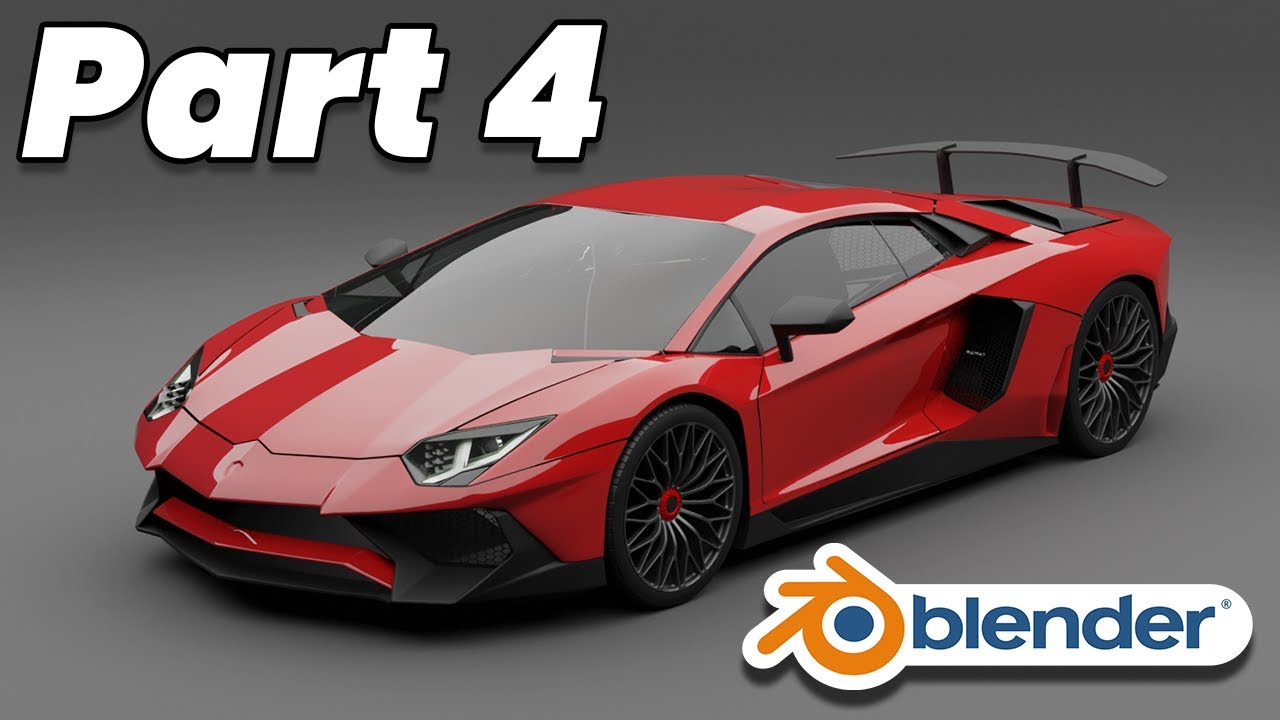 Part 4 (Rear) - Car Modeling Complete Beginner Guide | Blender 3D  | Lamborghini Aventador