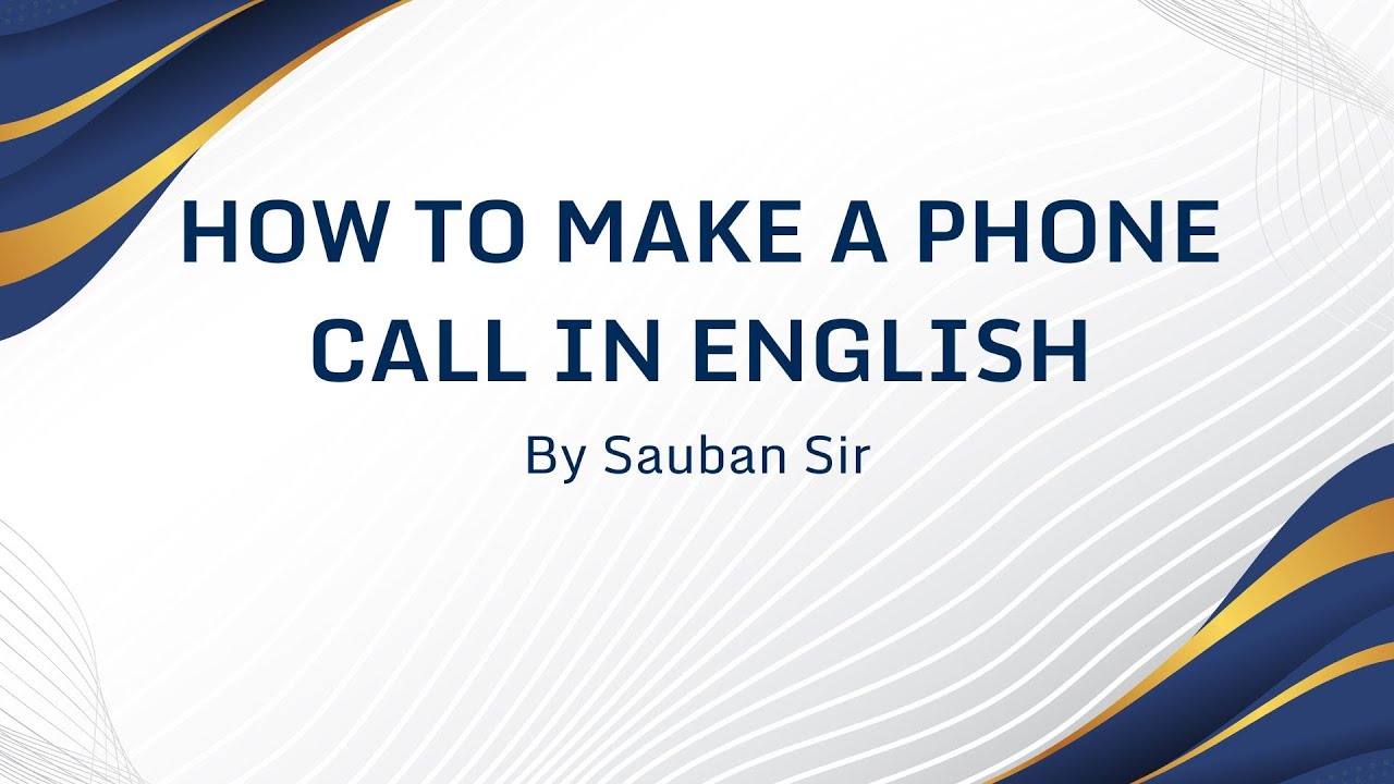 How to Make a Phone Call in English | Simple Phrases & Conversation for Beginners