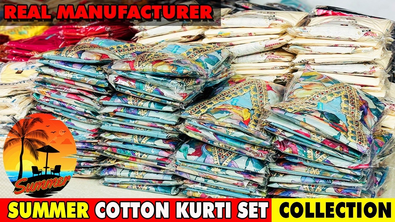 PREMIUM SUMMER COTTON KURTI SET COLLECTION WHOLESALE