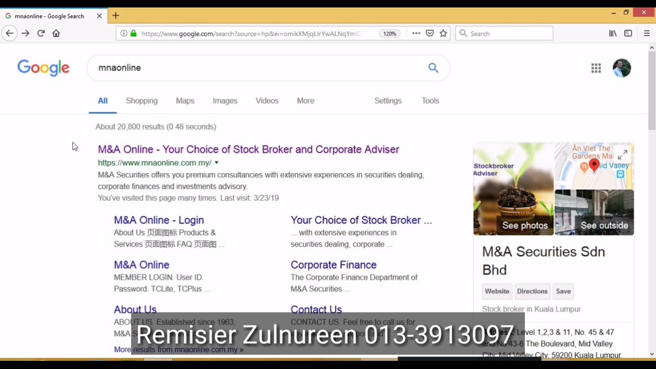 Online trading registration