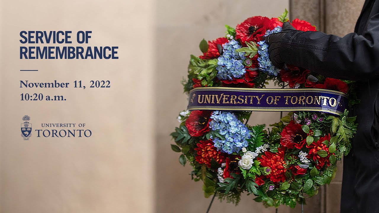 University of Toronto Service of Remembrance 2022