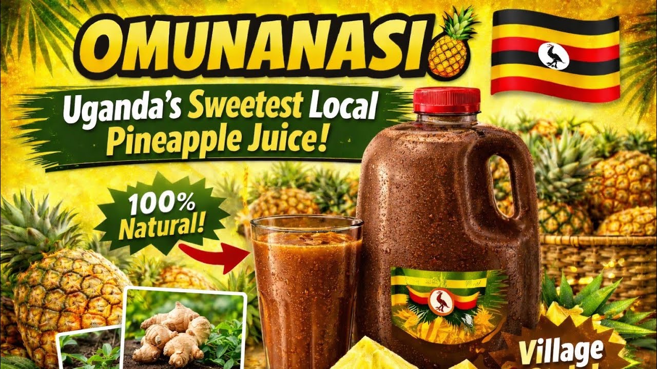 Yiga Okufumba Omunanasi | Uganda's Sweetest Local Pineapple Juice - Homemade Ugandan Juice