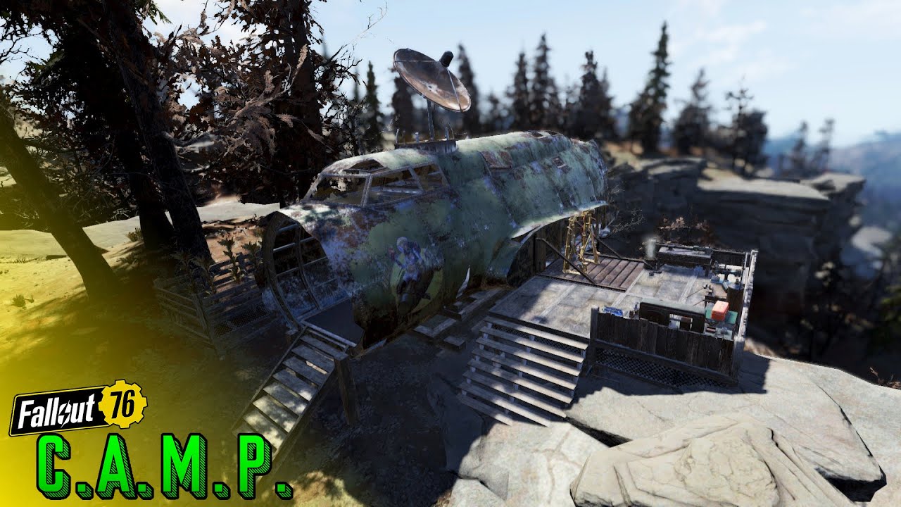 Flying Fortress Player Home | Building in Fallout 76