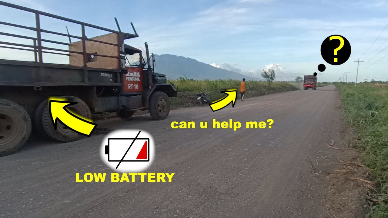 LOW BATTERY  TRUCK. Engine is dead - RIO TRUCK 6x6  M35A2 USA