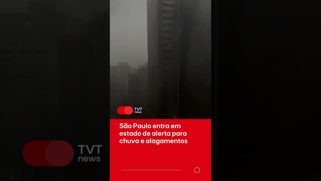 S&atilde;o Paulo entra em estado de alerta para chuvas e alagamentos