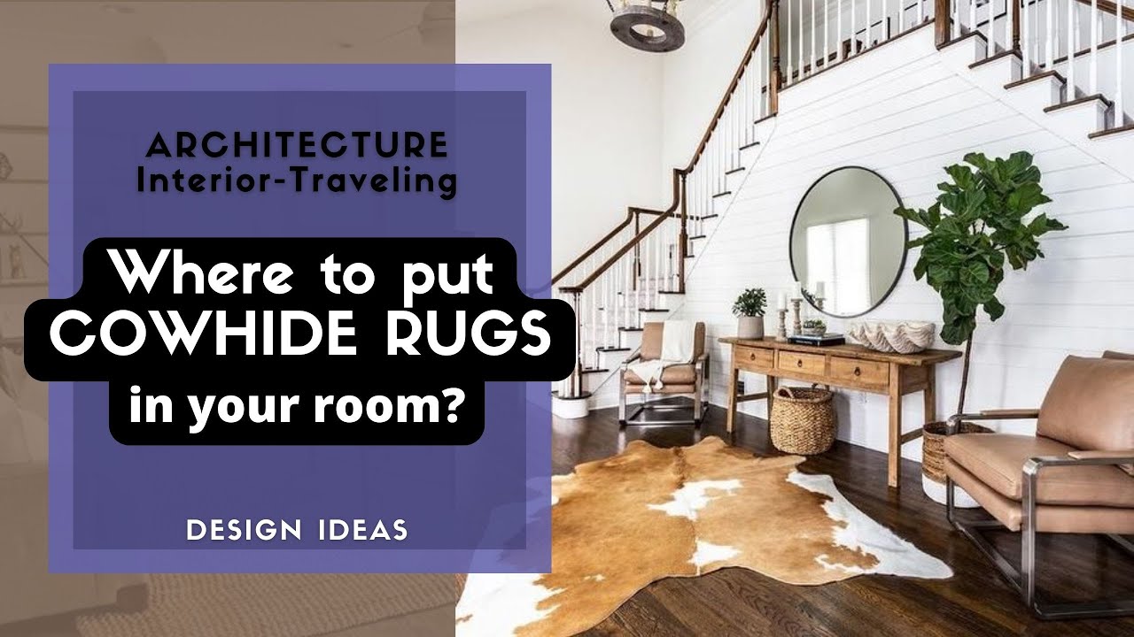 Cowhide Rug Decor Ideas : Styling with Cowhide Rugs ( types and color of cowhide rugs )