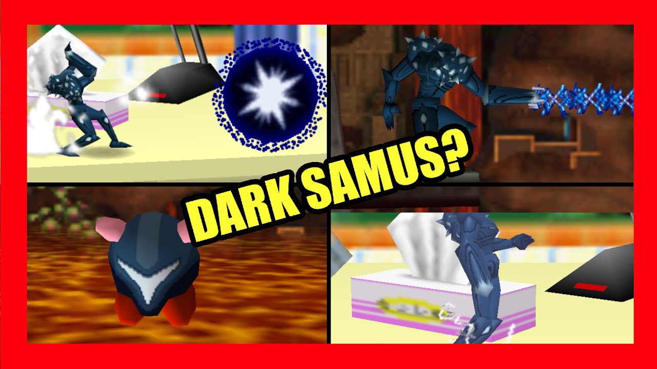 Dark Samus in Smash 64?? | Dark Samus Full Moveset (Taunts, Kirby Hat & More) Smash Remix (64 MOD)