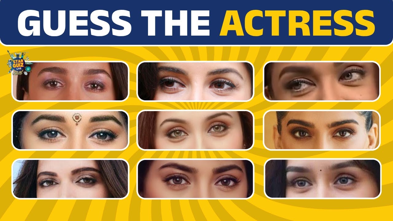 Guess The Bollywood Actress By Her Eyes 👀 | Bollywood Actresses Quiz