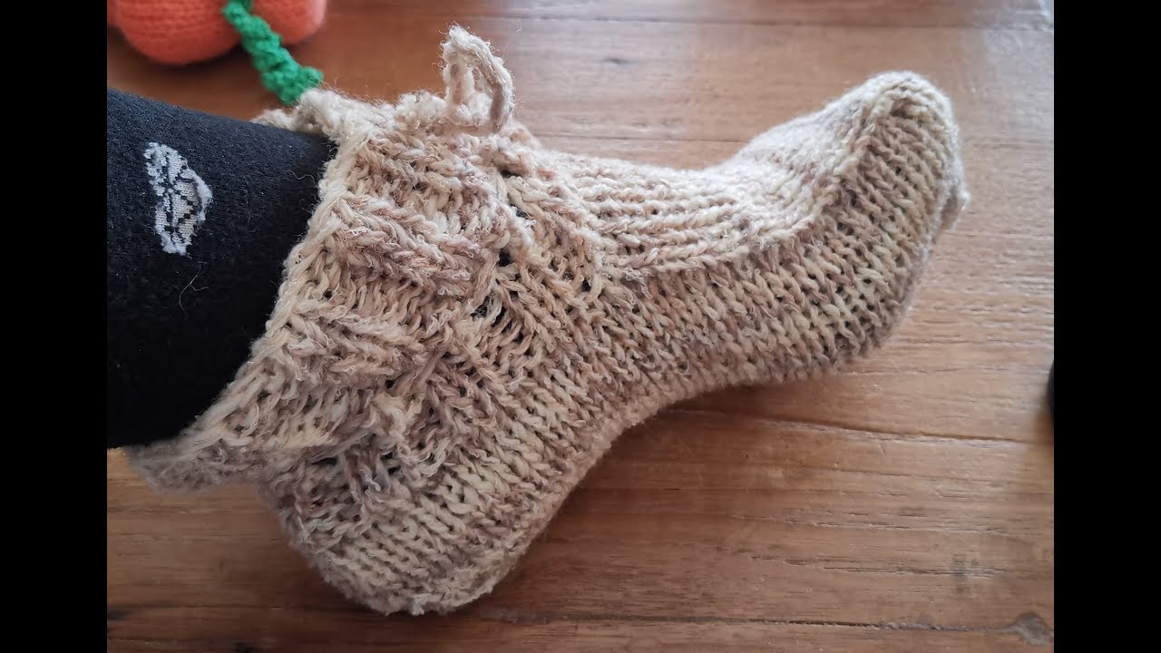 Babbucce della nonna tutorial passo passo per confezionarle a maglia