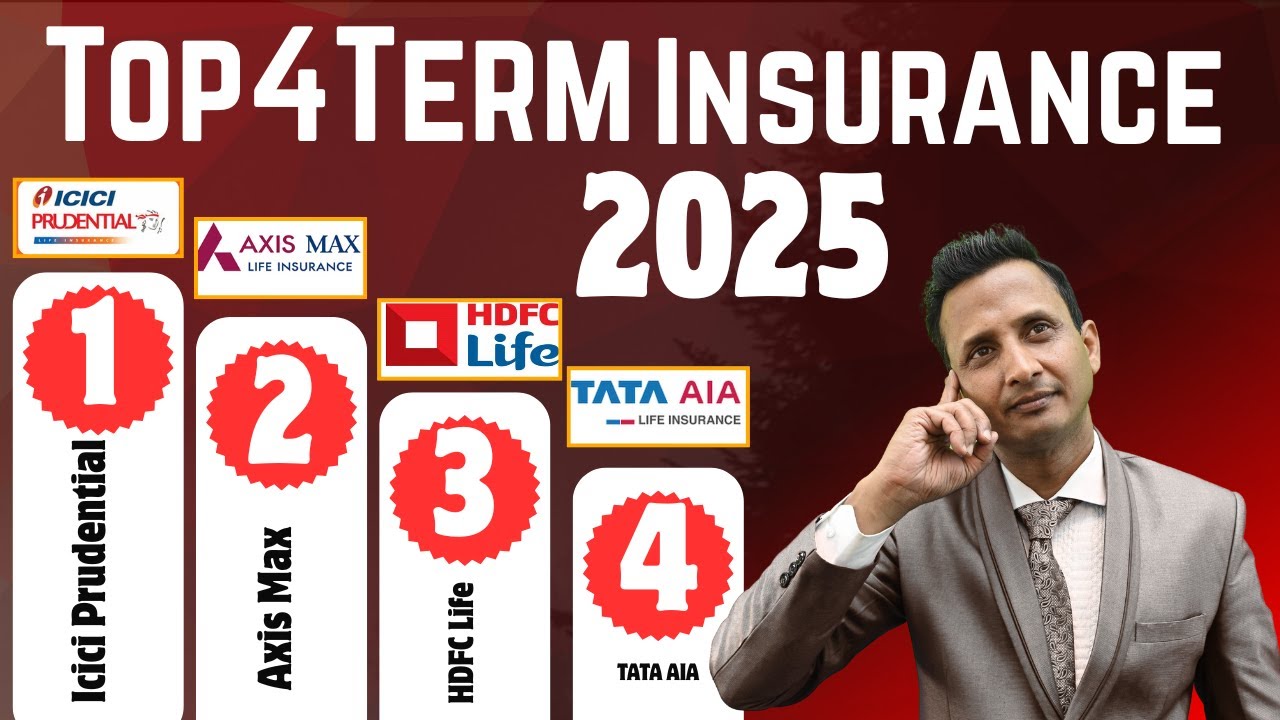 Top 4 Term Insurance 2025 |  Best Term Insurance Plan Hindi 2025 