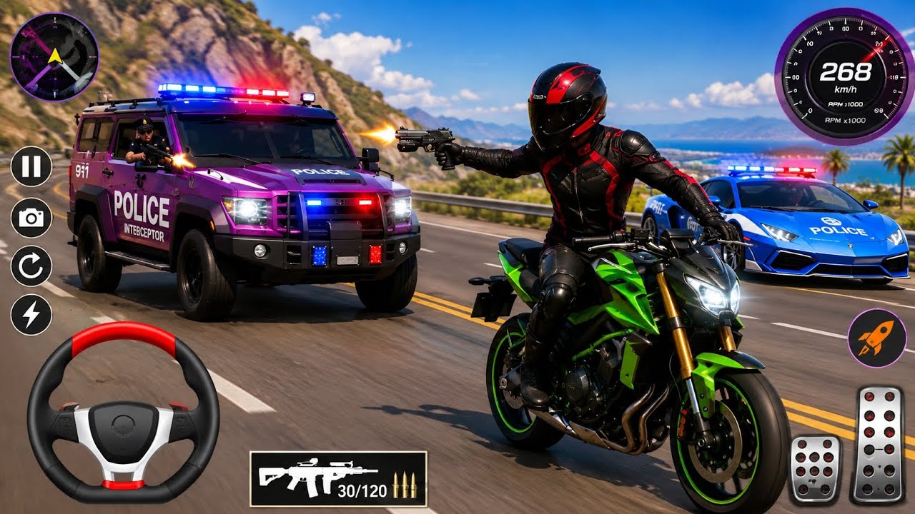 Police Car Chase Simulator 3D Game - Real Cop Cars Driving Simulator 2026 - Android GamePlay #part12