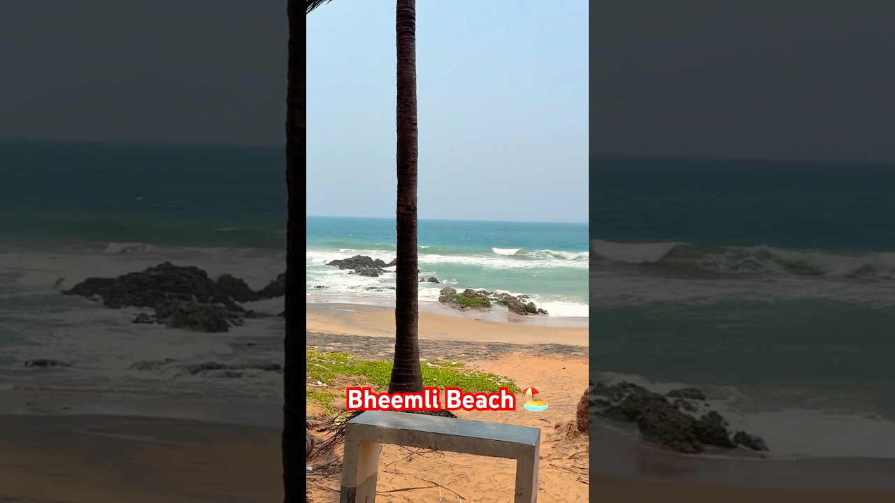 City of Vizag Bheemli Beach 🏖️ #bheemli #beach #vizag #visakhapatnam #shorts