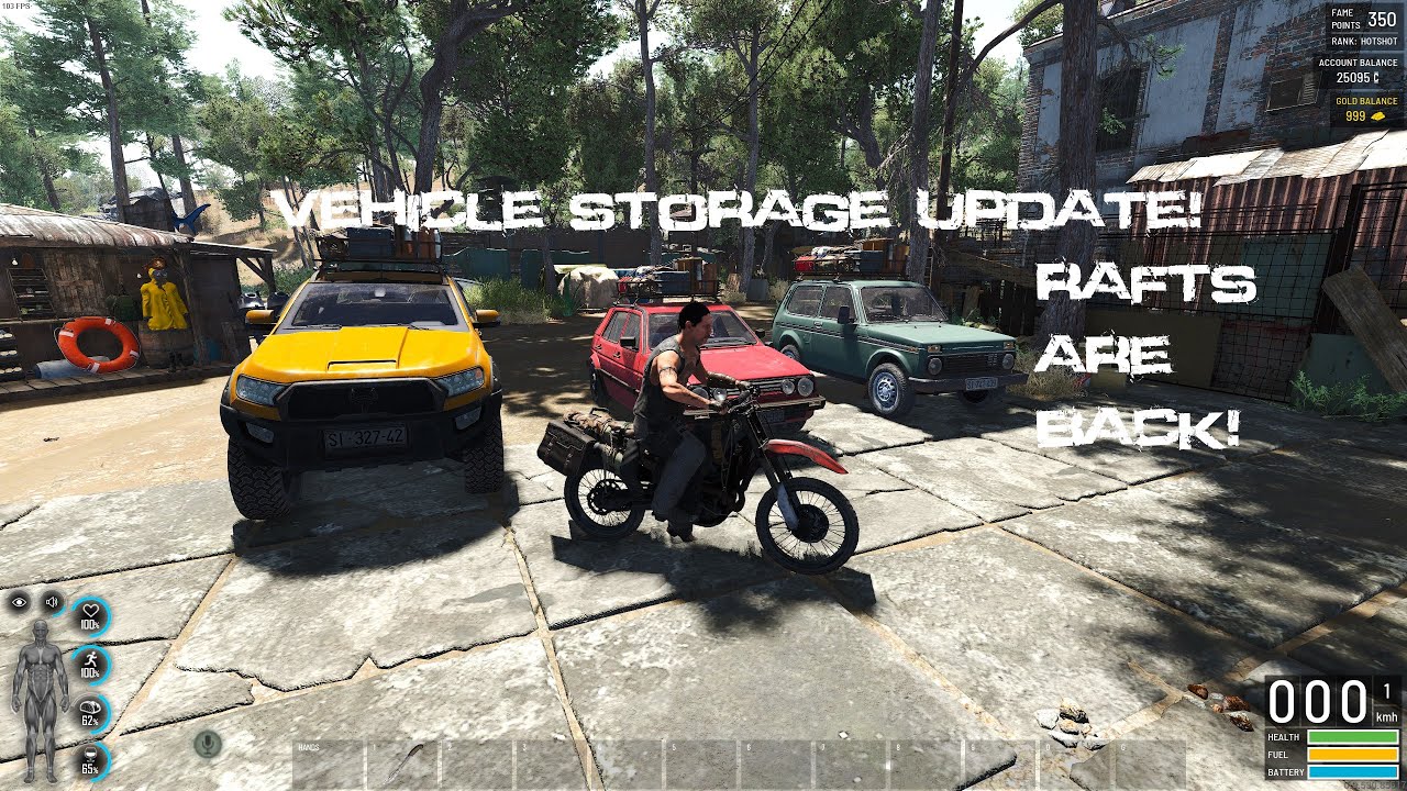 SCUM Vehicle Storage Update is HERE! Rafts ARE BACK! 