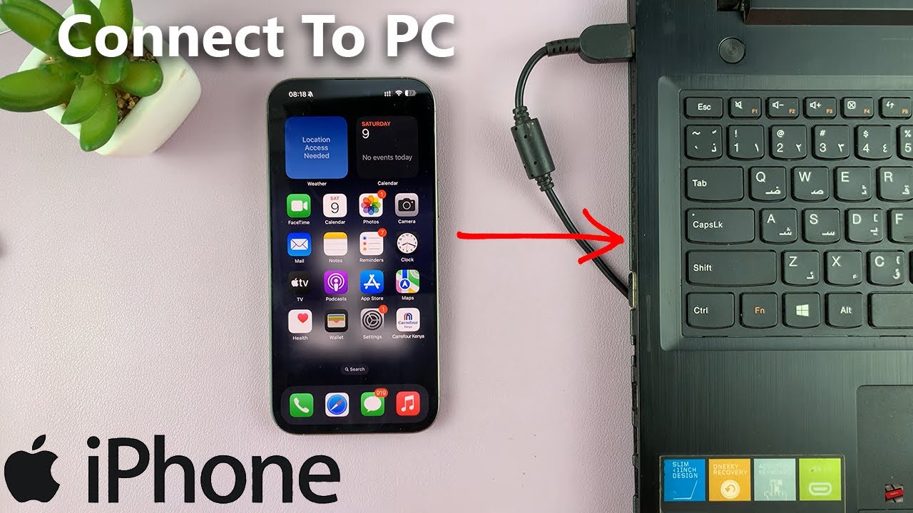 How To Connect iPhone To PC Without USB C Port