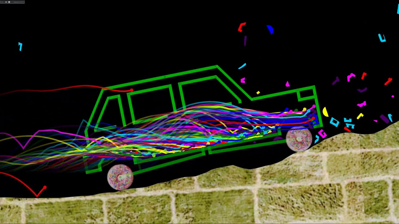 Last one to leave the car wins - reverse marble race