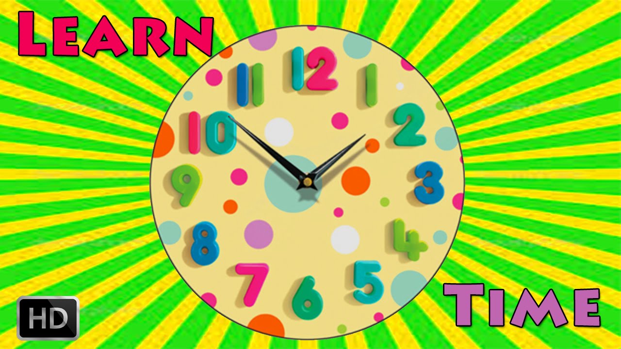 Learn To Tell The Time On Clock - Telling Time for Children - What's The Time? - Nursery Rhymes