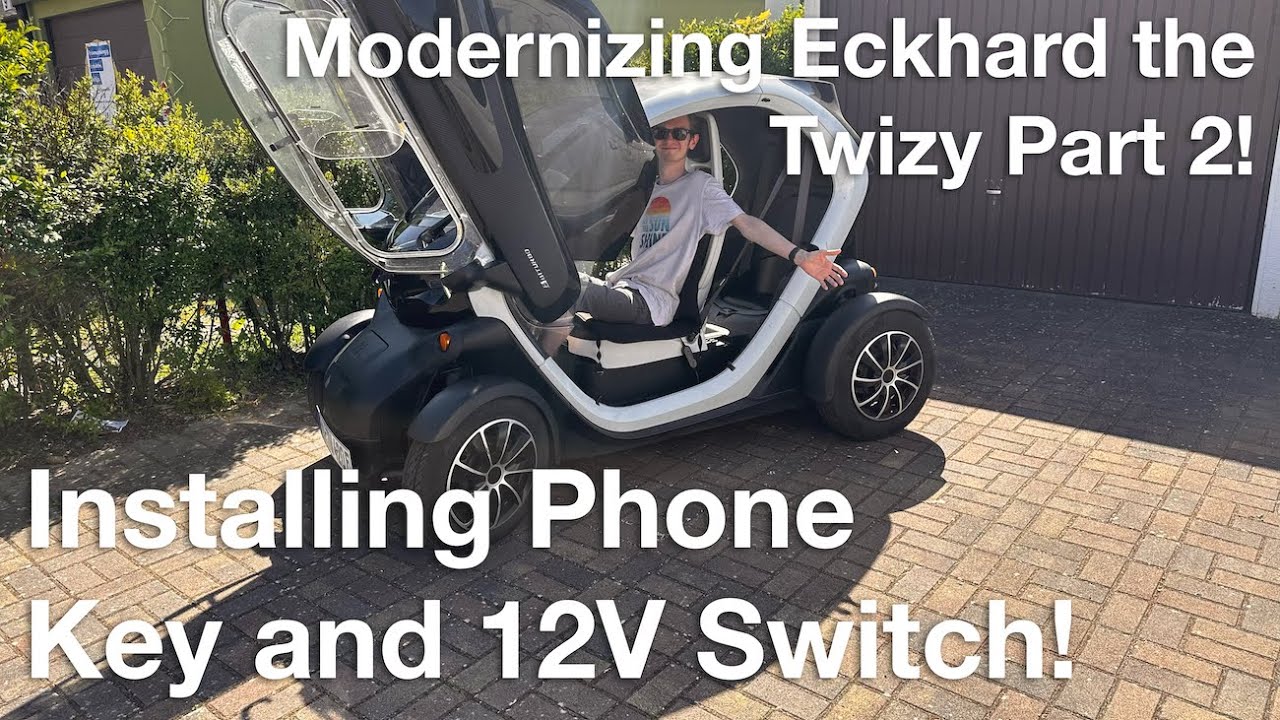My Twizy is being modernized! - Installing a Phone Key in my Renault Twizy Part 2