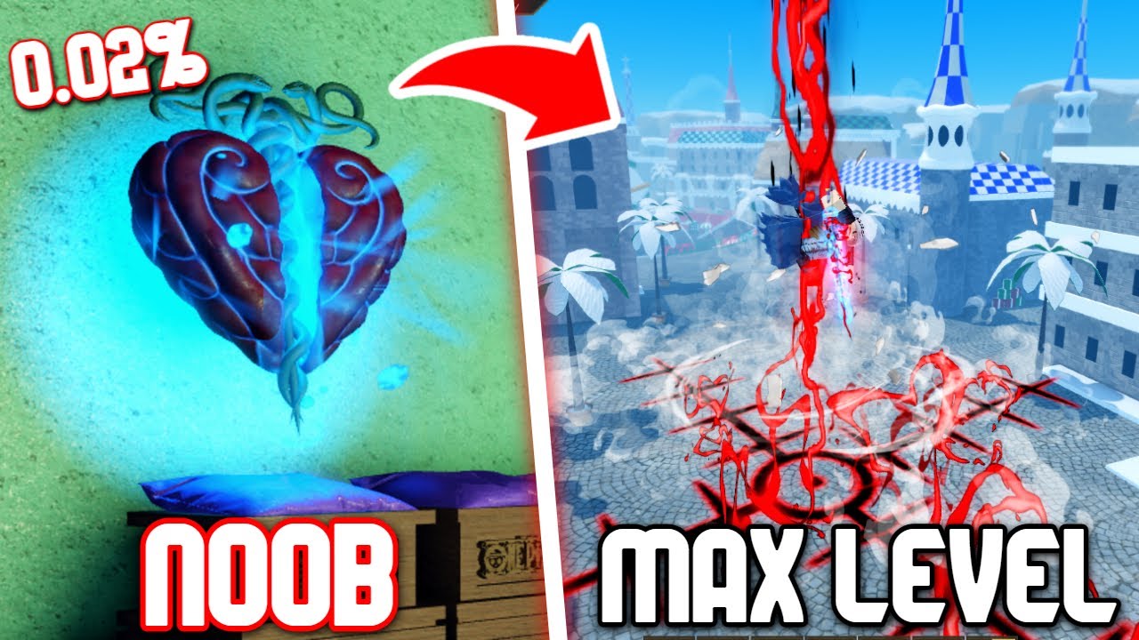 Нуб достигает максимального уровня, используя Mythical OPE V2 Fruit на Fruit Battlegrounds.. (Rob...