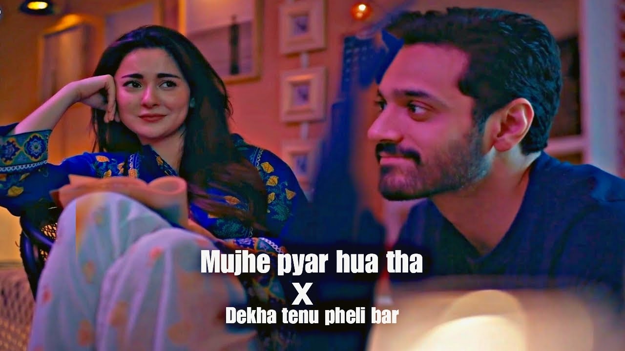 Mujhe pyar hua tha | Dekha tenu pheli baar ve | Saad ❤️ Maheer#mujhepyarhuatha #wahajali #haniaamir