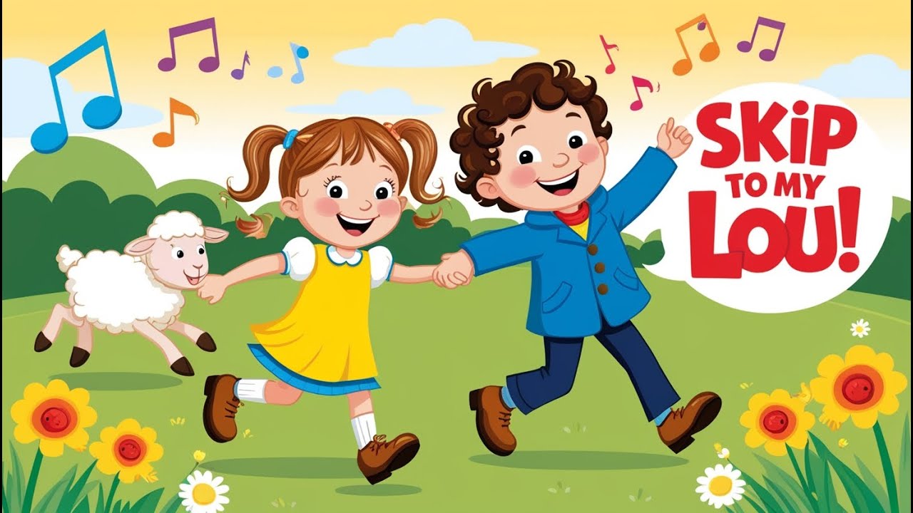 Skip to My Lou | 2D Animated Nursery Rhyme for Kids | Fun & Educational Song #JoyfulKidsWorld