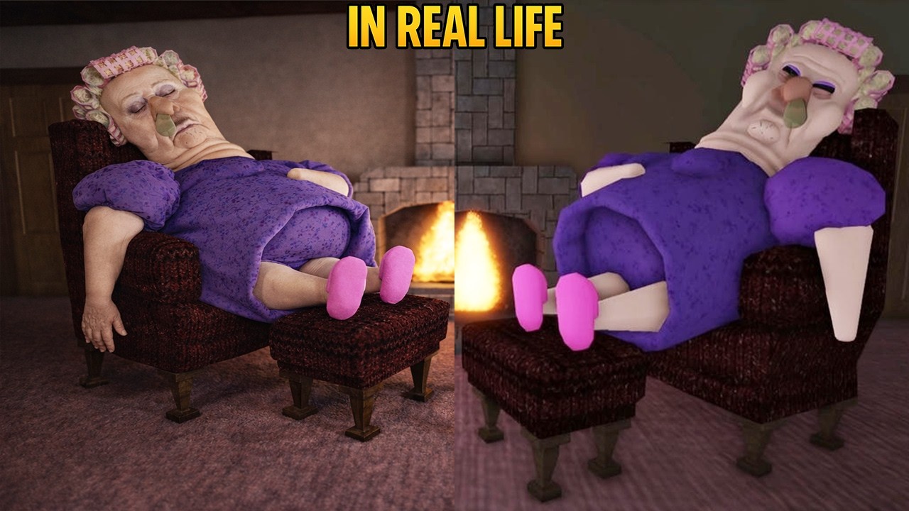 Roblox Escape Obby Games Characters In Real Life Barry Prison Run Great school Grumpy Gran Papa Piza