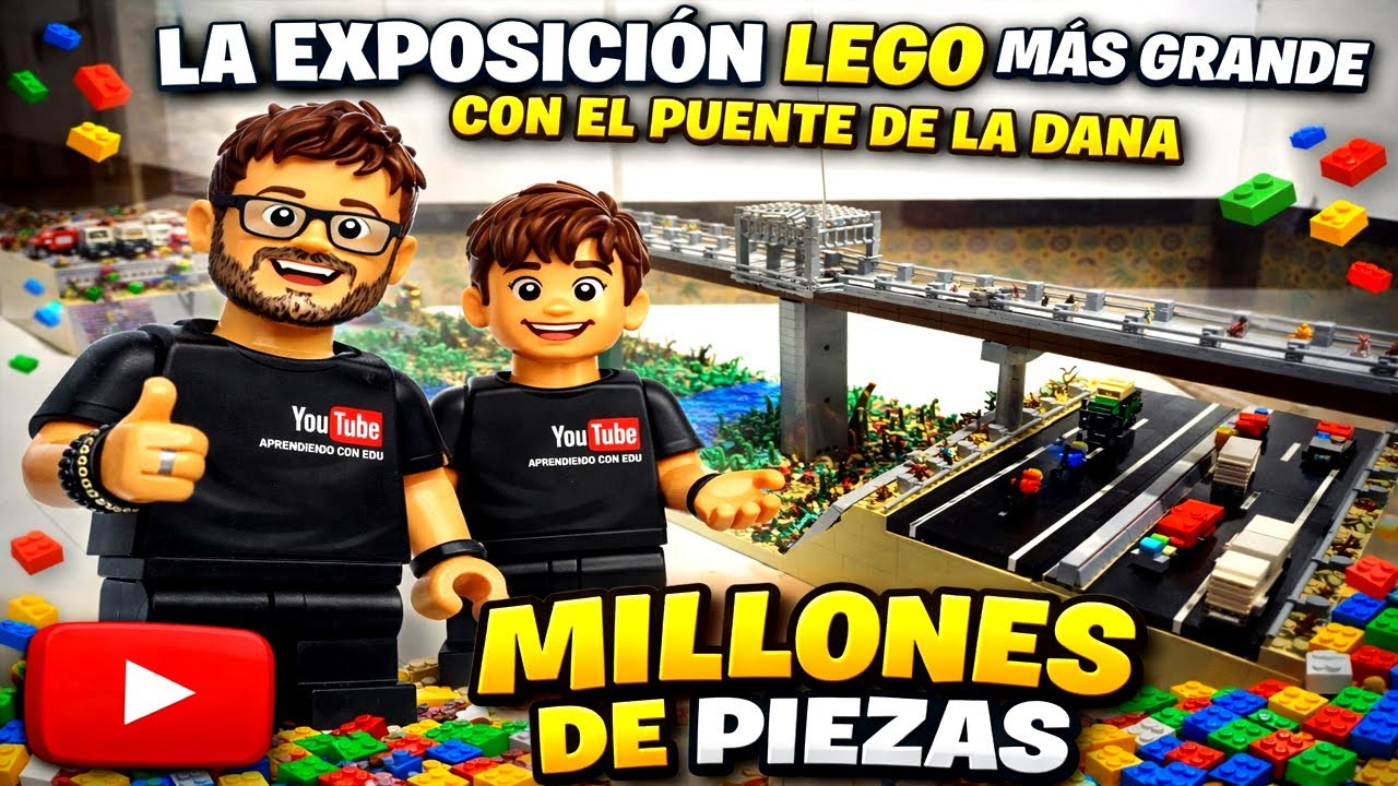 Este puente LEGO tiene 15.000 piezas… y NO es lo más loco de la exposición 😱🧱