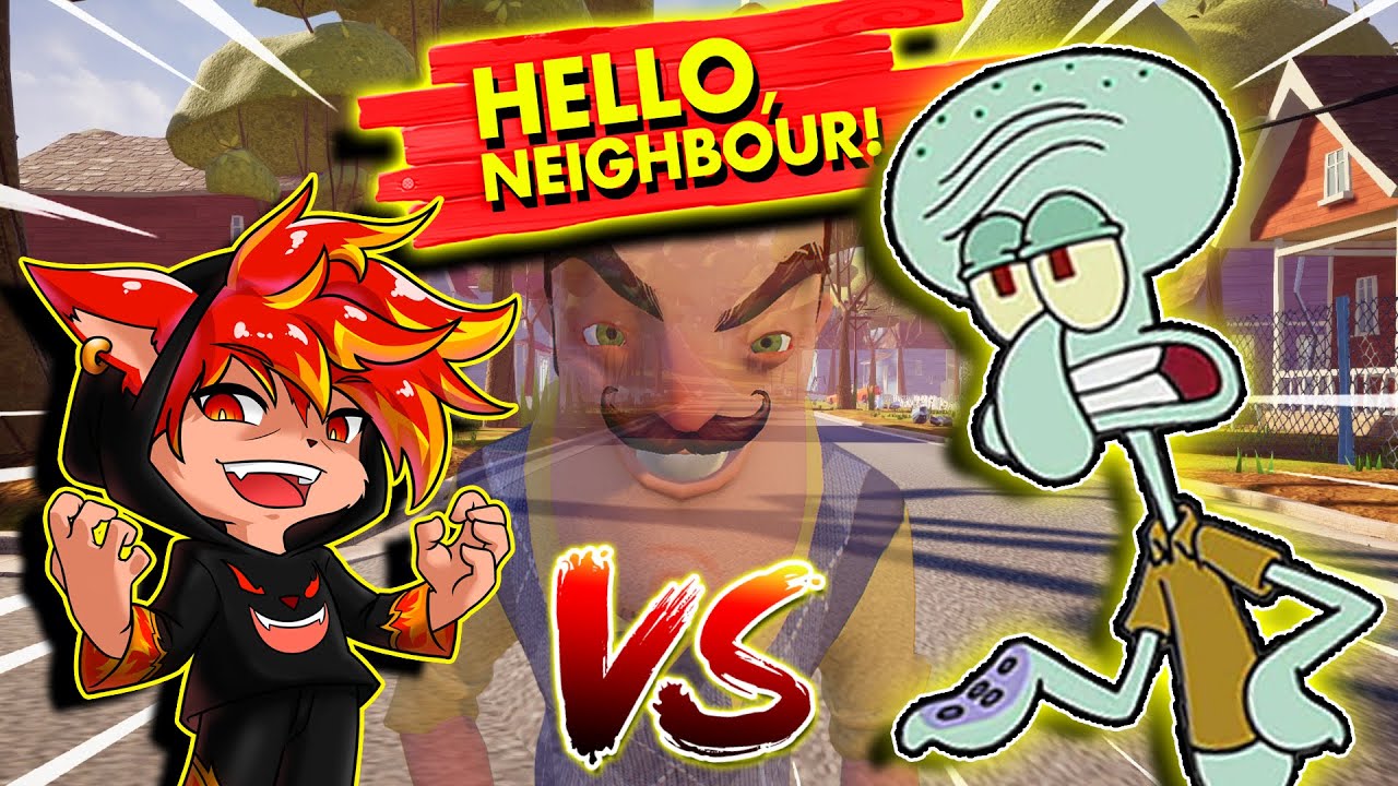 CHIPMUNK vs SPONGEBOB SQUIDWARD | Hello Neighbor Mod