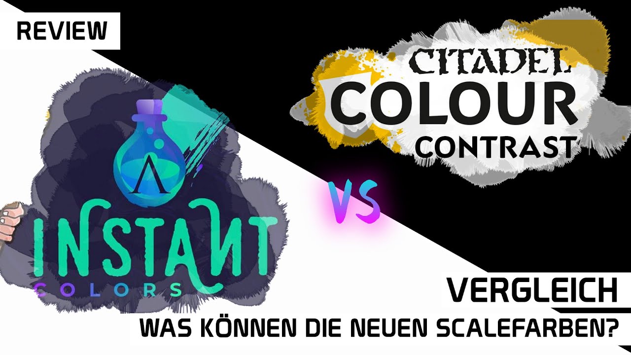 Instant Colors vs. Contrast Paints | Sind die Scale Farben eine Alternative zu Citadel? | DICED