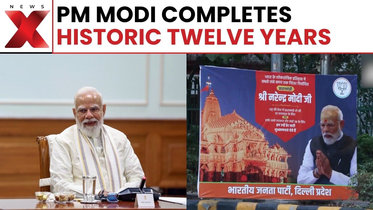 Delhi Celebrates PM Modi's 12 Years In Office As He Sets Historic Tenure Record | NewsX