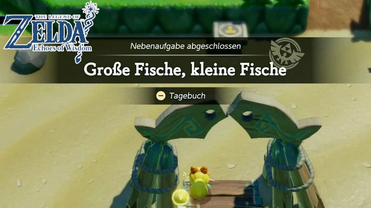Die Nebenaufgabe Große Fische, Kleine Fische in the Legend of Zelda Echoes of Wisdom!