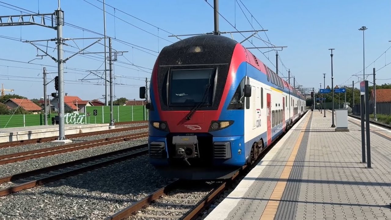 FULL HIGH SPEED JOURNEY! High Speed SOKO Train Ride from Petrovaradin to Novi Beograd at 200km/h!