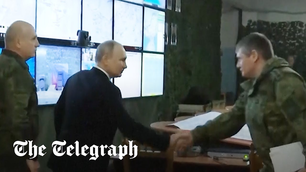 Vladimir Putin visits Russian troops in occupied Kherson region of Ukraine