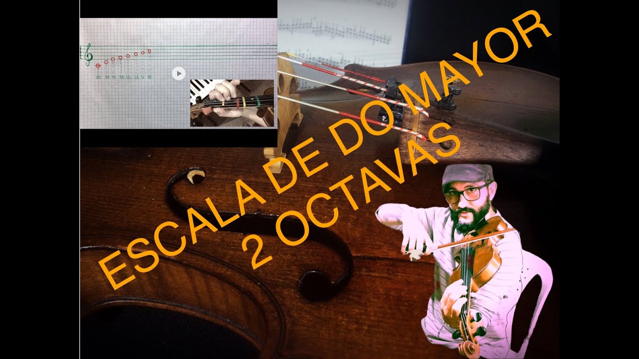 ESCALA DE DO MAYOR 2 OCTAVAS VIOLIN#violinteacher CON EXPLICACION