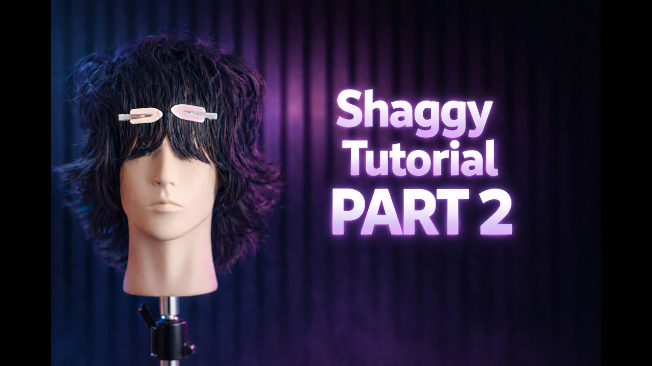 Shaggy hair cutting guide Part 2