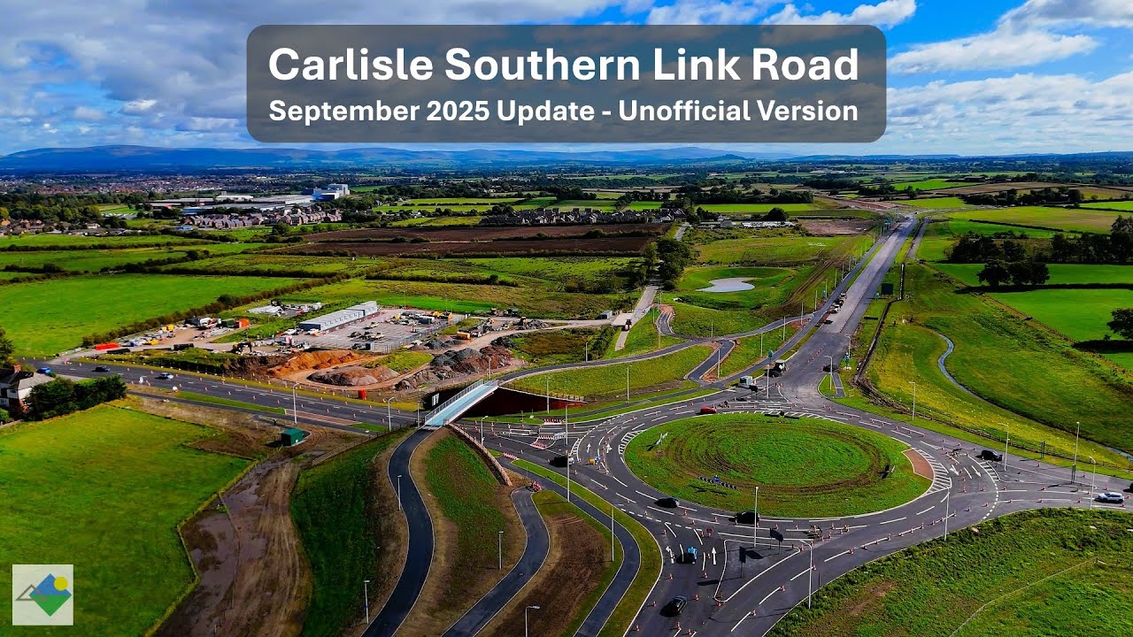 Carlisle Southern Link Road – Drone Flyover | September 2025 Near Completion - Unofficial Version 4K
