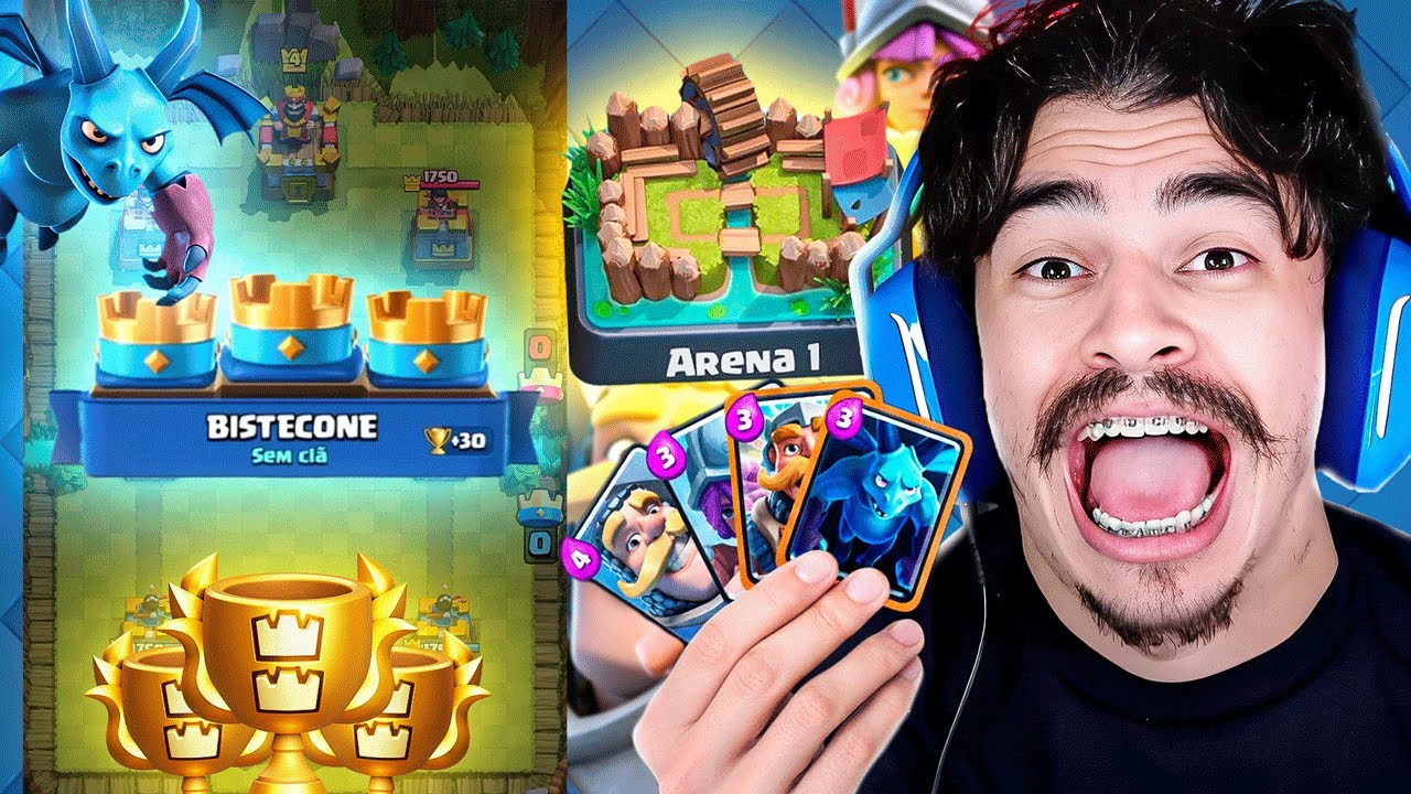 O INÍCIO DA MINHA JORNADA NO CLASH ROYALE! #1