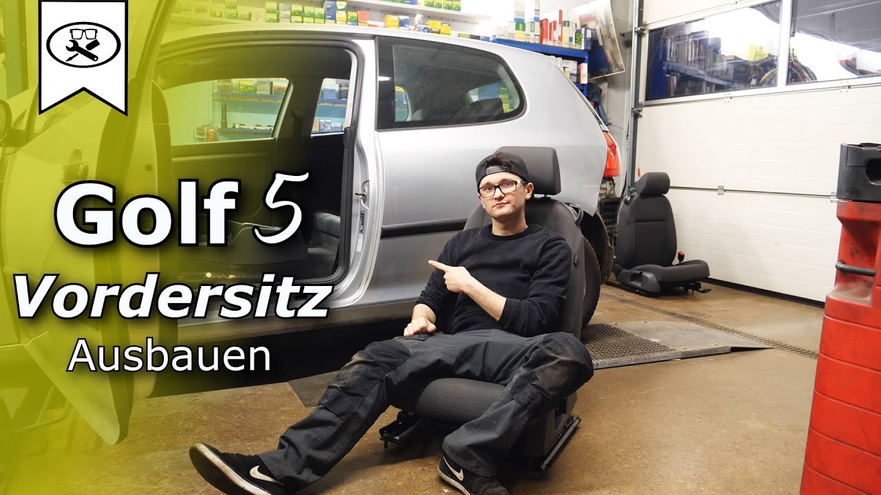 VW Golf 5 Vordersitz Ausbauen | Remove the VW Golf 5 front seat | Tutorial | VitjaWolf | HD